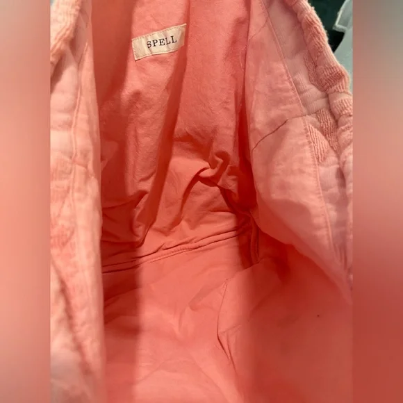 Spell And The Gypsy Matching Pink Terry Cloth Beach Bag And Visor Hat Set - Picture 7 of 7